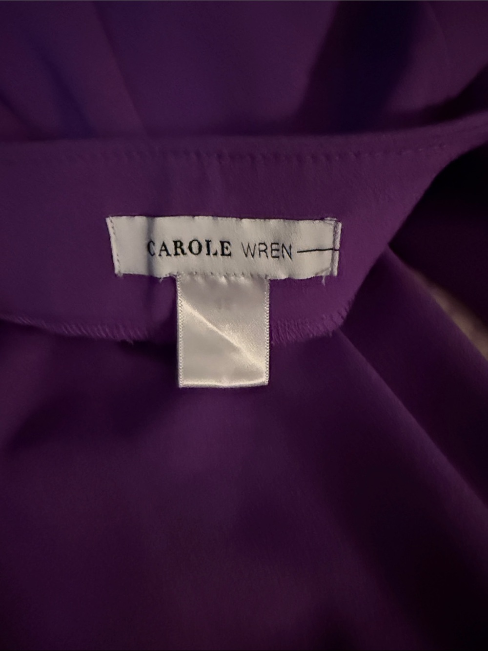 High-Rise Wide-Leg Pants with Self-Tie Waist in Purple - Picture 2 of 4